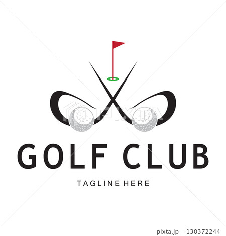 Golf ball logo, Golf design stick logo, logo for professional golf team, golf club, tournament, golf store business, golf course, event Golf ball logo, Golf design stick logo, logo for professional golf team, golf club, tournament, golf store business, golf course, event 130372244