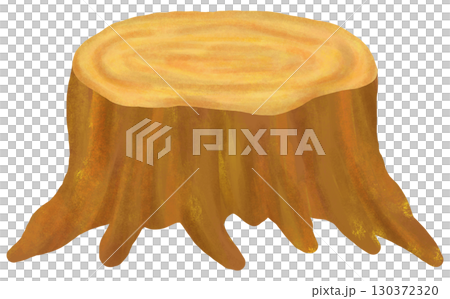 Stump illustration 130372320