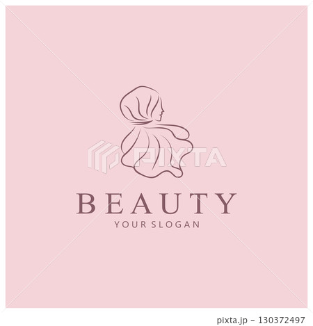 muslimah hijab logo template vector illustration design-vector muslimah hijab logo template vector illustration design-vector 130372497