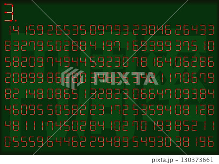 円周率壁紙_マッチ棒1 130373661