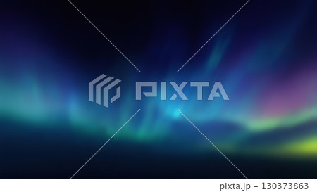 Colors blend in an abstract display reminiscent of the northern lights, creating a serene and captivating atmosphere. 130373863