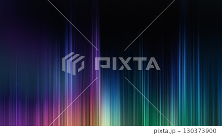 Colorful gradient backdrop with vibrant hues evokes the northern lights, offering a tranquil, mesmerizing view. 130373900