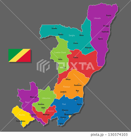 Vector map of Congo Vector map of Congo 130374103