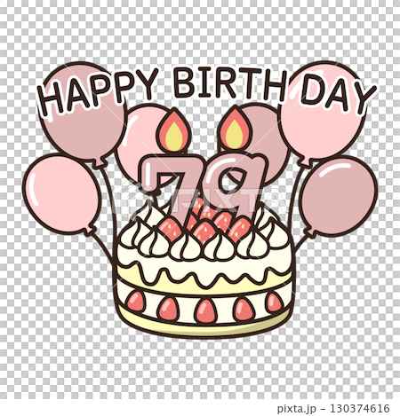 birthday cake	 130374616