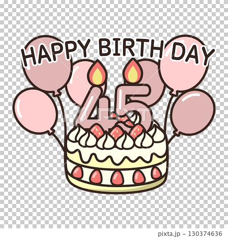 birthday cake	 130374636