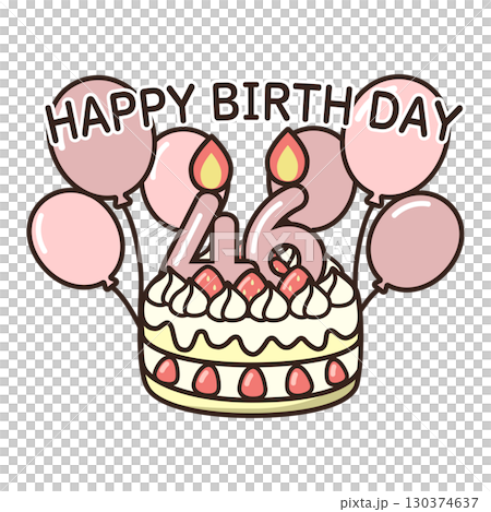 birthday cake	 130374637