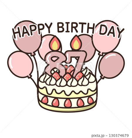 誕生日ケーキ 130374679