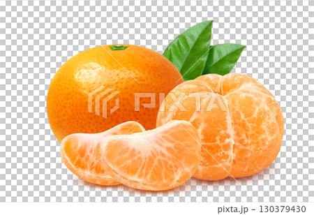 橘子插畫逼真的橘子 130379430