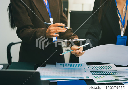 Success, audience with an applause and in a business meeting at work with a lens flare together. Achievement or celebration, motivation and businesspeople clapping hands for good news or support 130379655