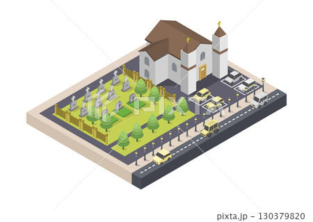 Isometric church Isometric church 130379820