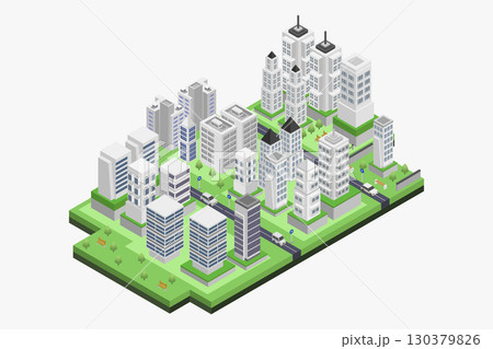 Isometric city Isometric city 130379826