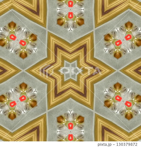 Embroidery and batik design concept. Antique art for clothing print, sublimation block etc. New trendy wallpaper, cover photo, interior decoration idea. Abstract pattern for the carpet background 130379872