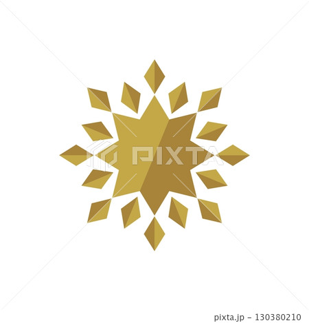 Gold Star Logo Template Illustration Design. Vector EPS 10. 130380210