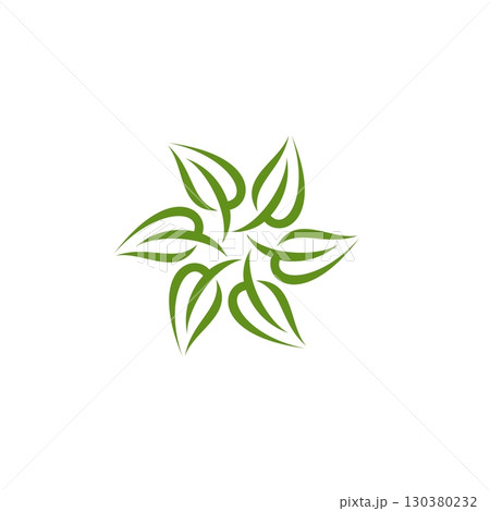 Natural Green Leaf Spa Logo Illustration Design. Vector EPS 10. Natural Green Leaf Spa Logo Illustration Design. Vector EPS 10. 130380232