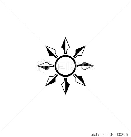 Star Arrow Circle Ornamental Logo Template Illustration Design. Vector EPS 10. Star Arrow Circle Ornamental Logo Template Illustration Design. Vector EPS 10. 130380296