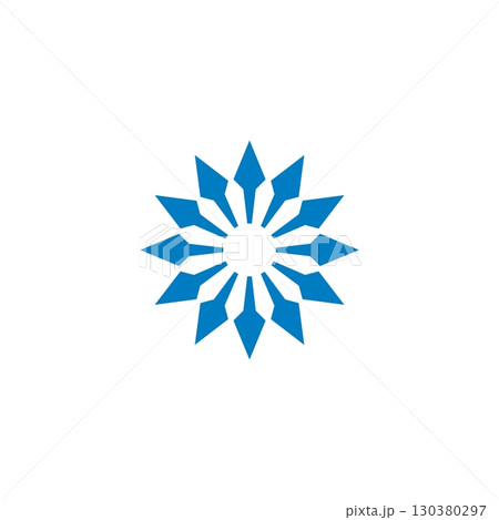 Star Arrow Circle Ornamental Logo Template Illustration Design. Vector EPS 10. Star Arrow Circle Ornamental Logo Template Illustration Design. Vector EPS 10. 130380297