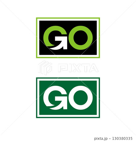 GO Logo Template Illustration Design. Vector...のイラスト素材 [130380335] - PIXTA
