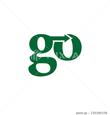 GO Logo Template Illustration Design. Vector...のイラスト素材 [130380336] - PIXTA