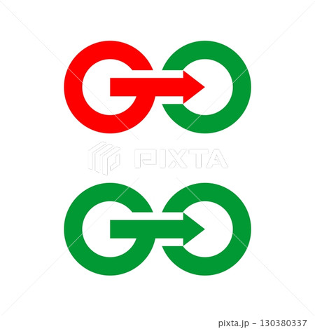 GO Logo Template Illustration Design. Vector EPS 10. GO Logo Template Illustration Design. Vector EPS 10. 130380337