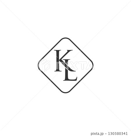 K L Letter Diamond Shape Logo Template Illustration Design. Vector EPS 10. K L Letter Diamond Shape Logo Template Illustration Design. Vector EPS 10. 130380341