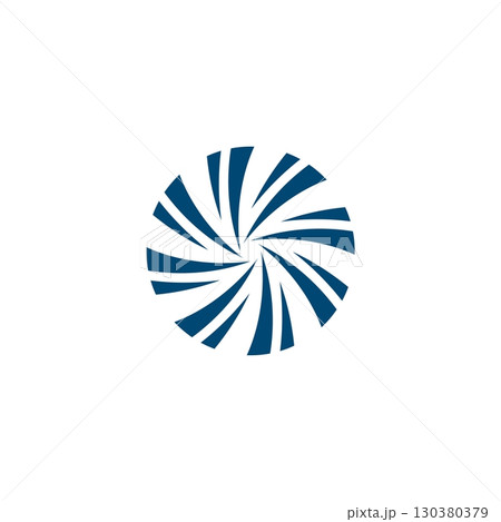 Blue propeller logo Illustration Design. Vector EPS 10. Blue propeller logo Illustration Design. Vector EPS 10. 130380379