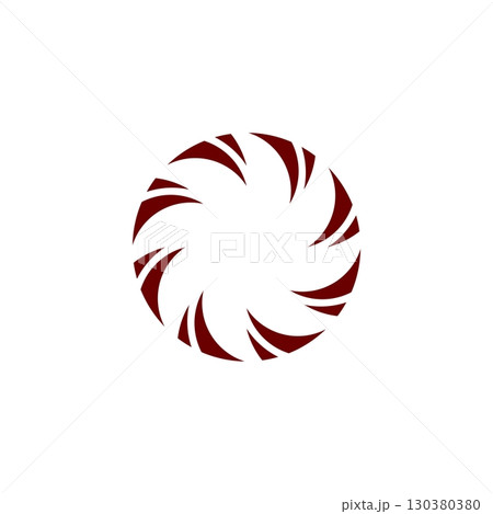 Circle swoosh star logo Illustration Design. Vector EPS 10. 130380380