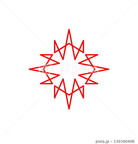 Abstract Flower Lines Decorative Logo Template Illustration Design. Vector EPS 10. Abstract Flower Lines Decorative Logo Template Illustration Design. Vector EPS 10. 130380406