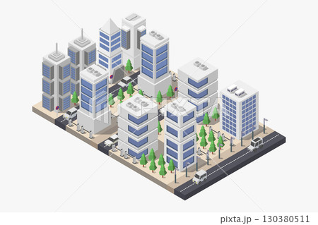 Isometric city 130380511