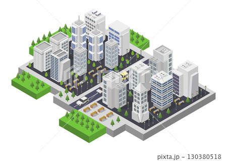 Isometric city 130380518