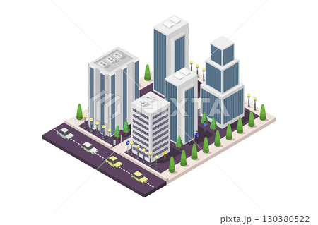 Isometric city Isometric city 130380522