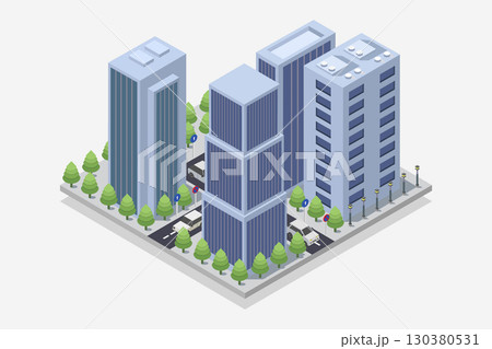 Isometric city Isometric city 130380531