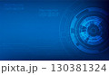 Digital futuristic technology background with abstract cyber circuit, data visualization, and blue tech interface. Ideal for AI, innovation, machine learning, blockchain, and modern science design. 130381324