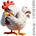 3D chicken cartoon, chicken cartoon, egg chicken 130381890