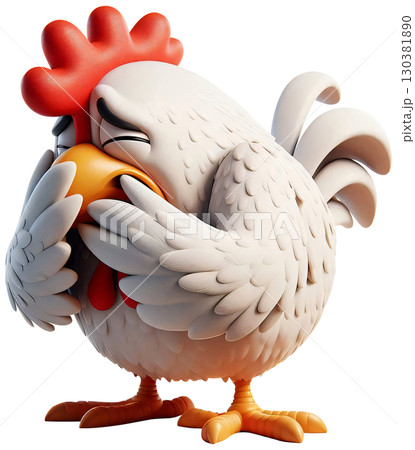 3D chicken cartoon, chicken cartoon, egg chicken 130381890