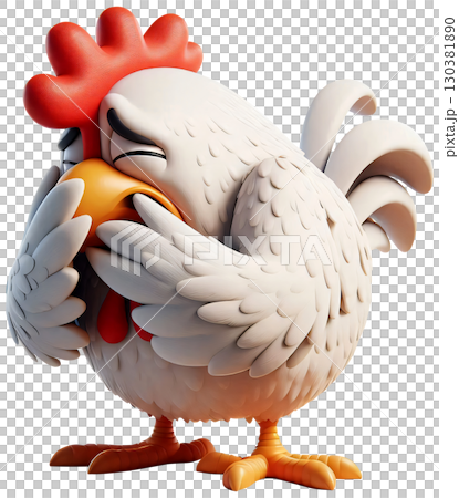 3D chicken cartoon, chicken cartoon, egg chicken 130381890