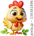 3D chicken cartoon, chicken cartoon, egg chicken 130381896