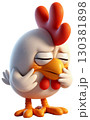 3D chicken cartoon, chicken cartoon, egg chicken 130381898