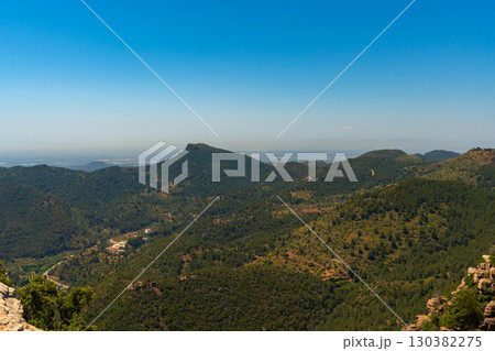 Rock Formations and Scenic View from El Garbi, Spain Rock Formations and Scenic View from El Garbi, Spain 130382275