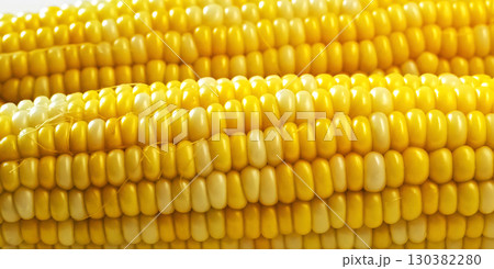 Close up of boiled corn Close up of boiled corn 130382280