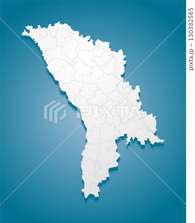 Creative map country Moldova divided on regions Creative map country Moldova divided on regions 130382565