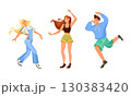 Engaging and Energetic Dance Moves to Create a Colorful and Vibrant Celebration Atmosphere 130383420
