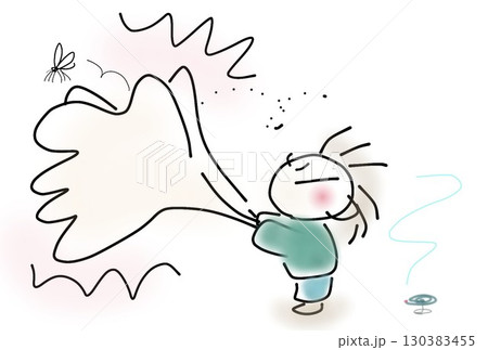 蚊をたたく 130383455