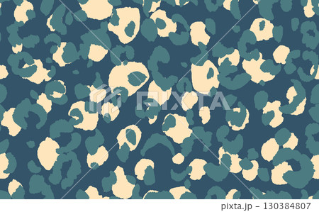 Abstract modern leopard seamless pattern. Animals trendy background. Color decorative vector stock illustration for print, card, postcard, fabric, textile. Modern ornament of stylized skin Abstract modern leopard seamless pattern. Animals trendy background. Color decorative vector stock illustration for print, card, postcard, fabric, textile. Modern ornament of stylized skin 130384807