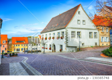 Amazing  autumn cityscape of Oschatz city 130385748