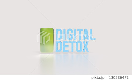 The Digital Detox for technology concept 3d Rendering. 130386471