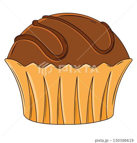 Chocolate candy in wrapper. Vector Chocolate candy in wrapper. Vector 130386619