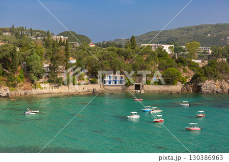 Coastal view in Paleokastritsa Corfu Greece 130386963
