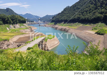 渇水時の八ッ場ダム 渇水時の八ッ場ダム 130387012
