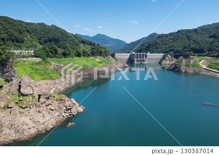 渇水時の八ッ場ダム 130387014
