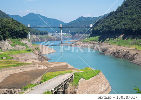渇水時の八ッ場ダム 渇水時の八ッ場ダム 130387017